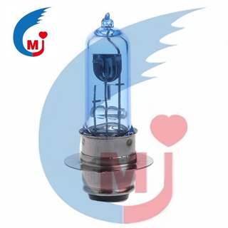 Bombilla del faro de la motocicleta H6 P15D-25-1 DC 12V 35W Azul
