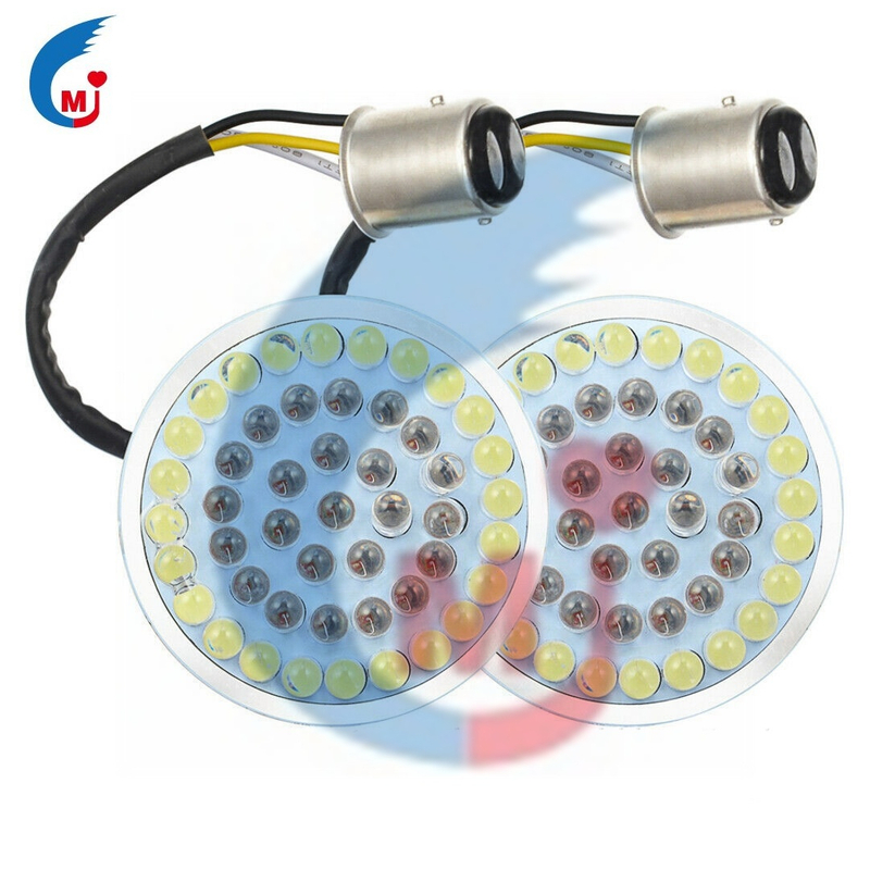 LED Luz de señal de giro / Harley Lente de humo Luz de cola modificada Indicador de luz de señal de giro