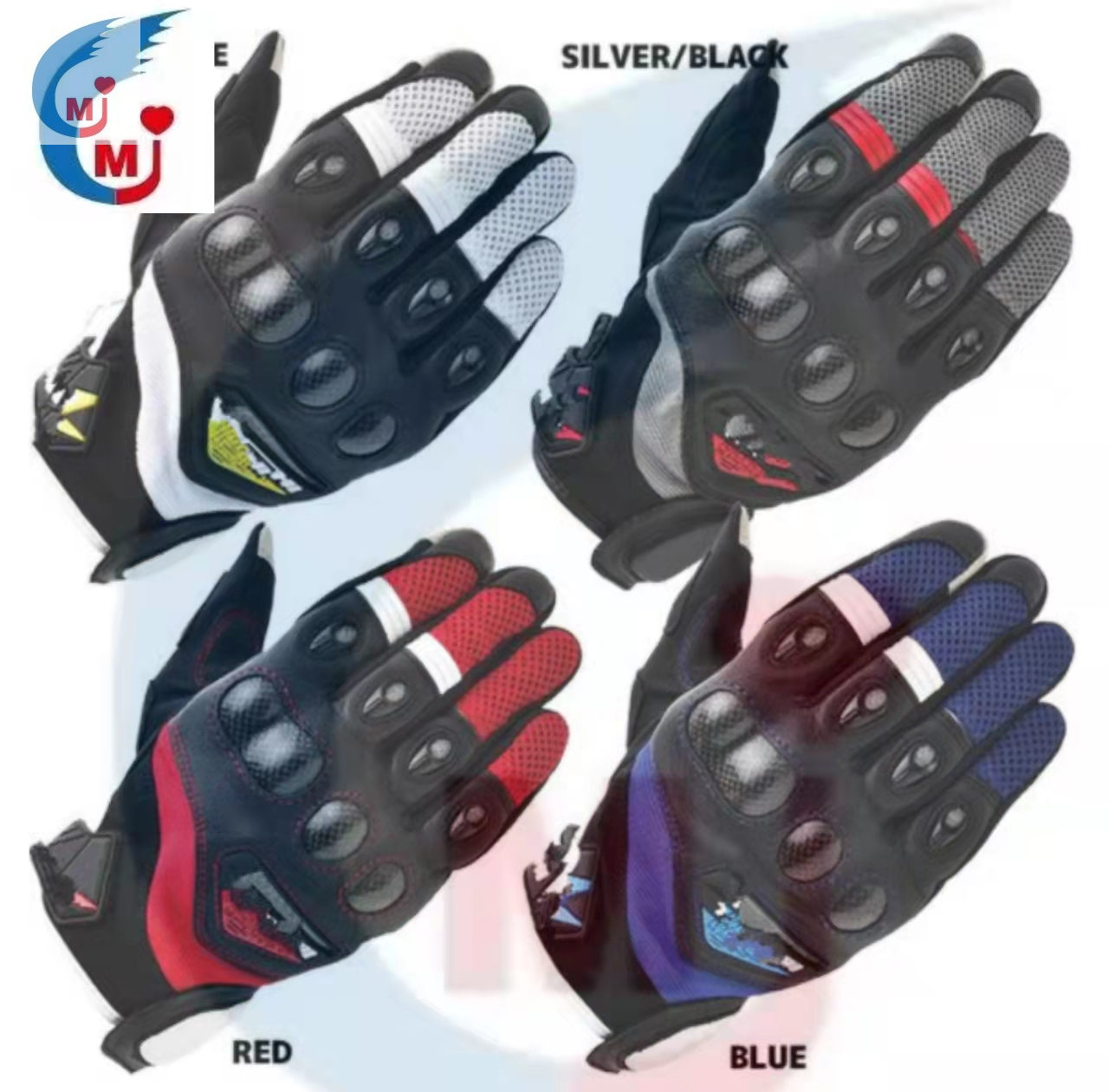Moto Racing Locomotive Riding Rider Equipment Guantes Protectores antideslizantes Guantes de pantalla táctil anticaídas