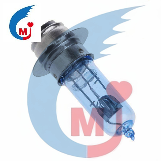 Bombilla del faro de la motocicleta H6 P15D-25-1 DC 12V 35W Azul